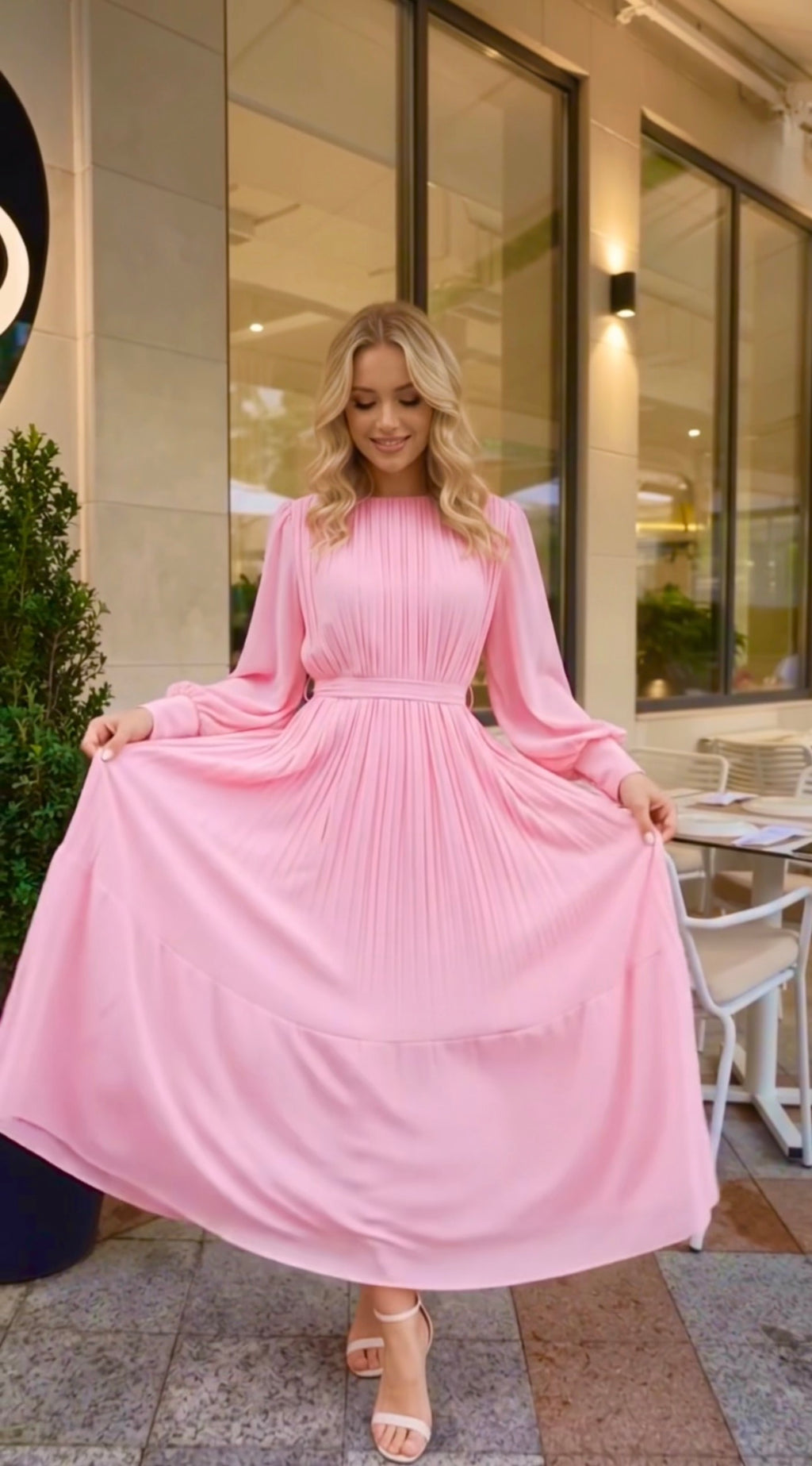 Valentina Pleated Dress