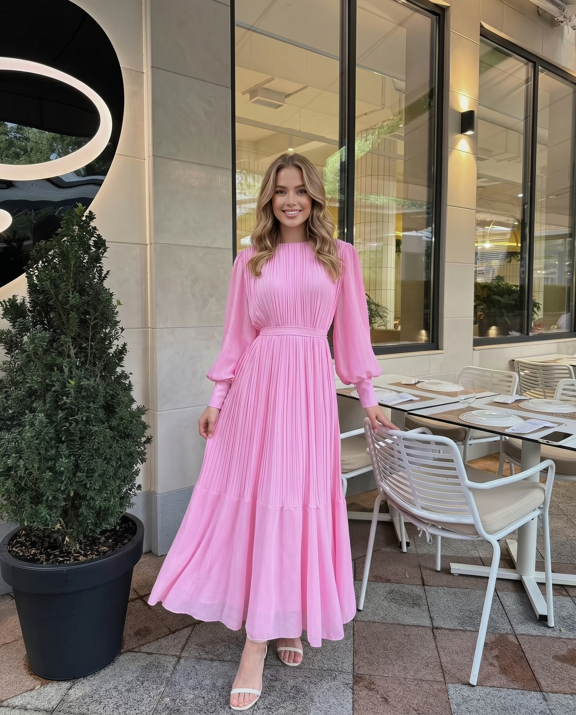 Valentina Pleated Dress