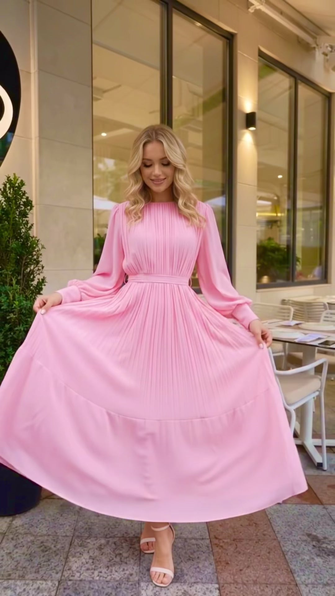 Valentina Pleated Dress